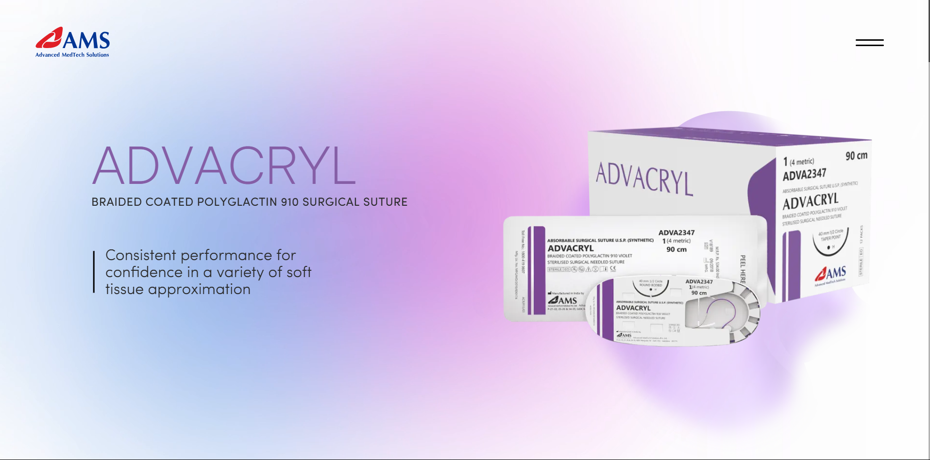Advacryl Polyglactin 910 Suture | AMS